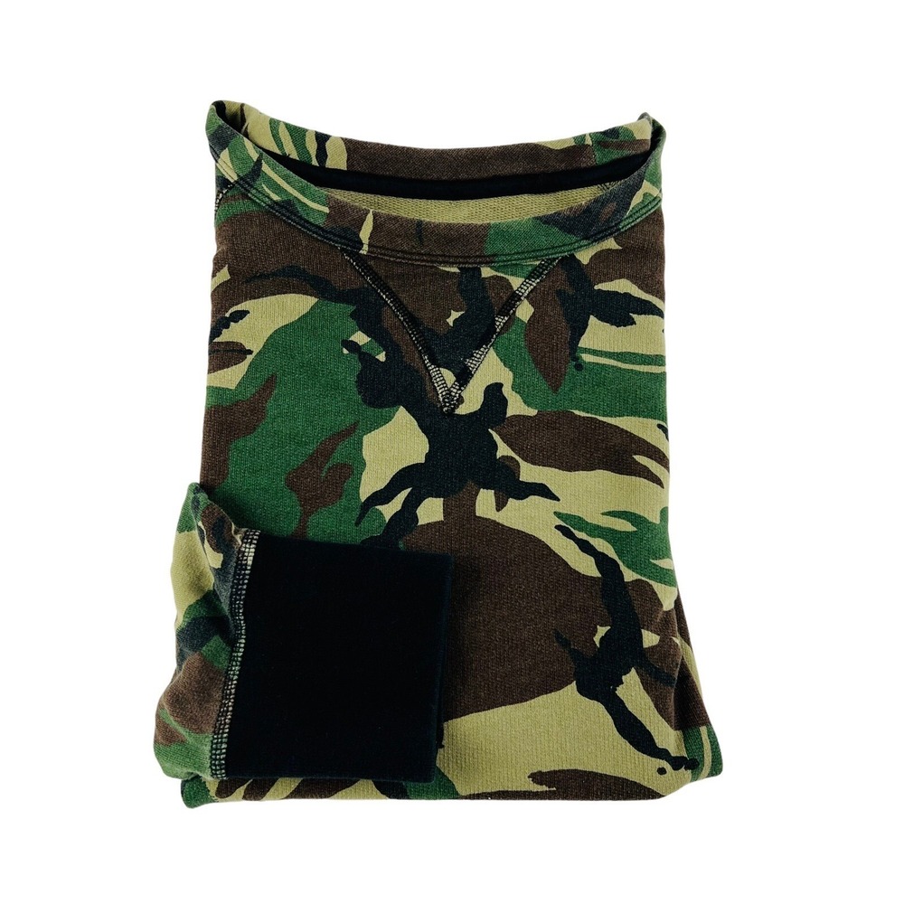 rag & bone Camo Crewneck Long Sleeve Sweatshirt Mens Size Medium M